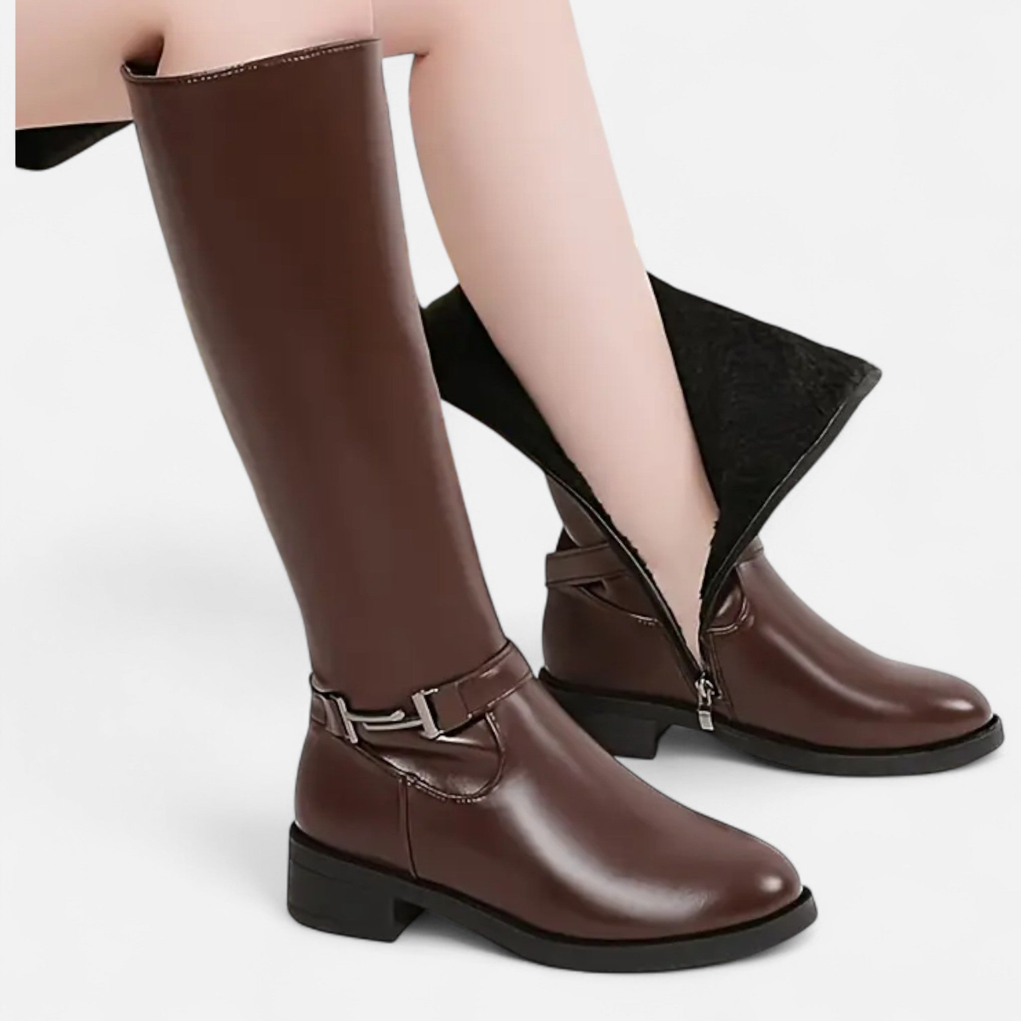 House of Livia | Women's Elegant Mid Calf Boots