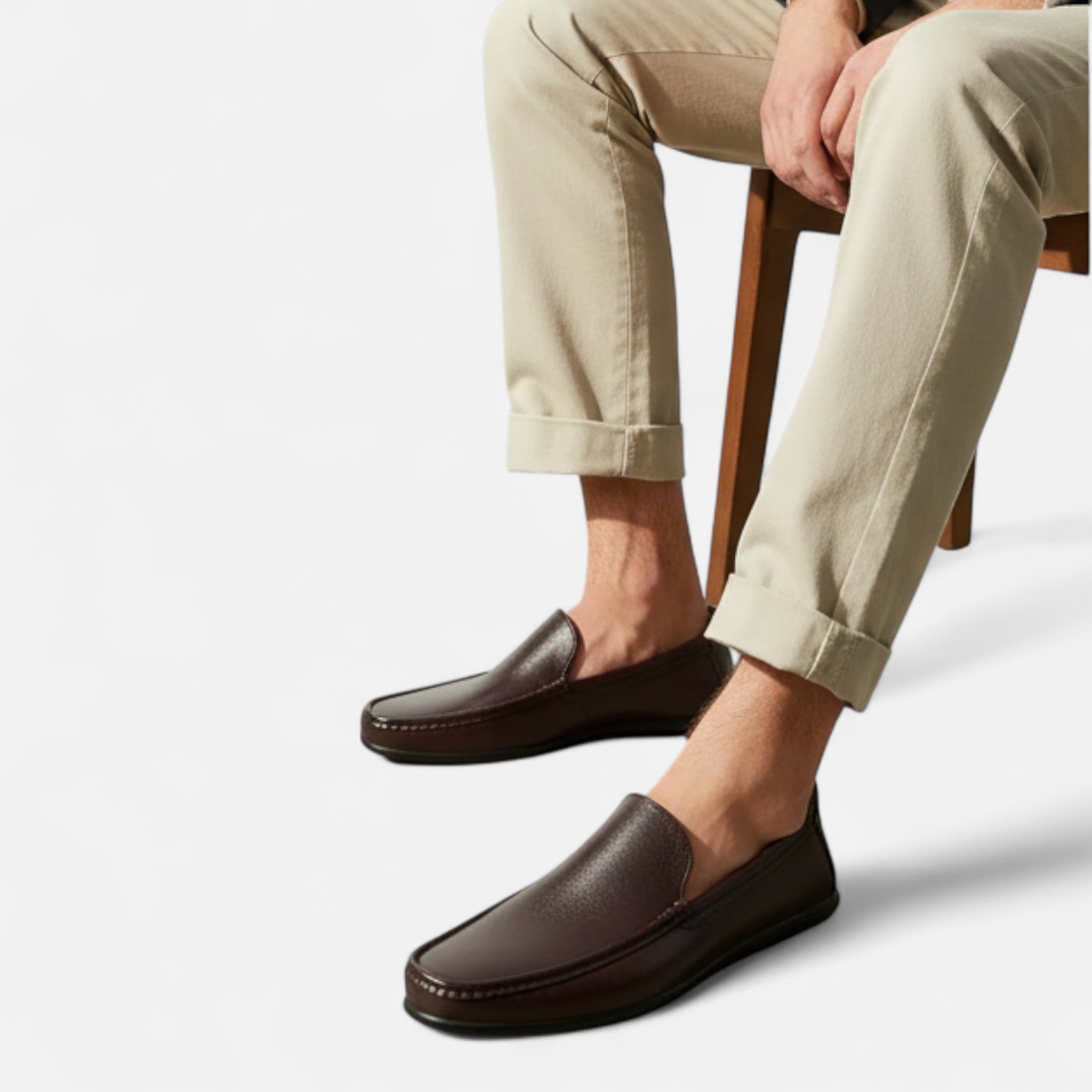 House of Livia | Men's Genuine Leather Low Top Shoes