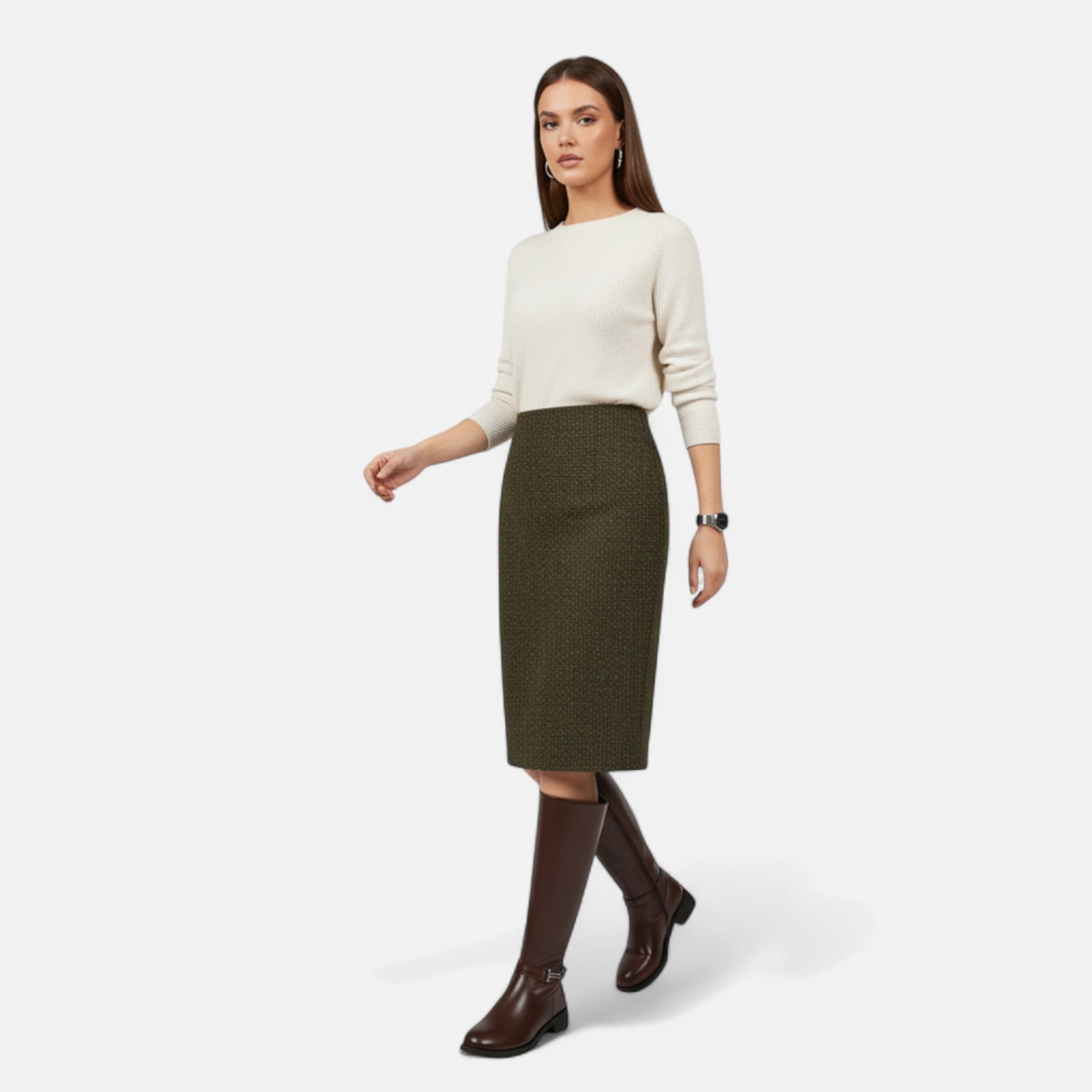 House of Livia | Women's Elegant Mid Calf Boots